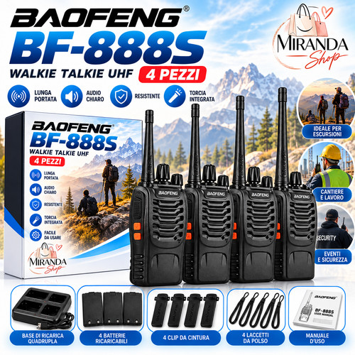 Pezzi radio baofeng 888s - 4, bf-888s