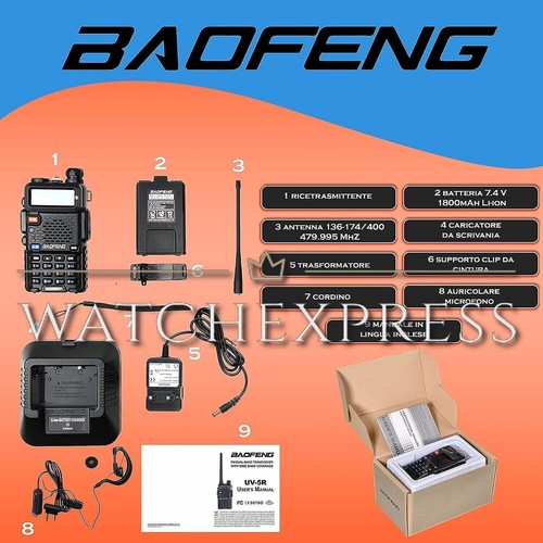 Radio baofeng 5r - radio, uv-5r